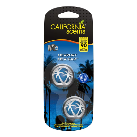 California Scents Mini Difusores Newport New Car (2 un)