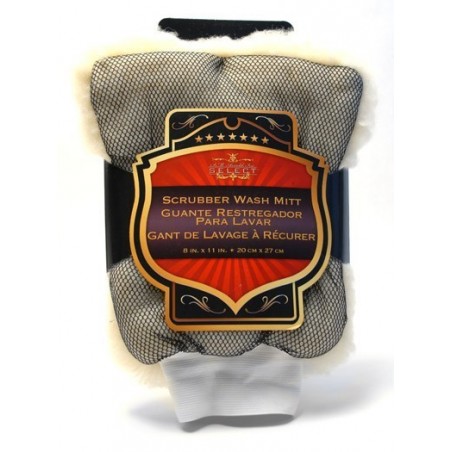 Luva de pele de ovelha com rede